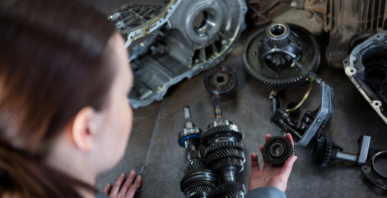 Comparison of quality and cheap aftermarket differential ring and pinion gear sets showing machining precision and gear tooth finish